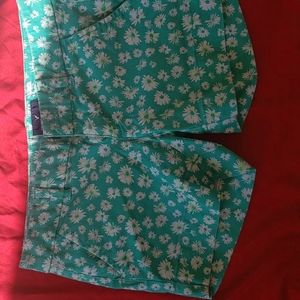 American Eagle girl flower shorts set size 0